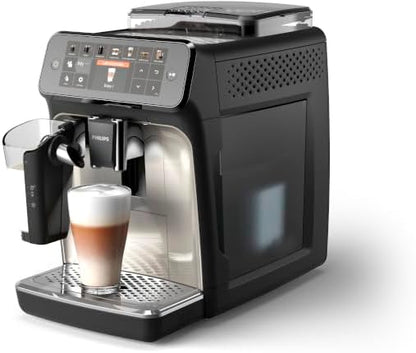 Serie 5400 EP5447/90 Kaffeevollautomat - LatteGo, 12 Getränke, Milchaufschäumer, Touchscreen, 4 Profile, Chrom-Finish