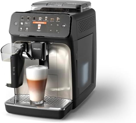 Serie 5400 EP5447/90 Kaffeevollautomat - LatteGo, 12 Getränke, Milchaufschäumer, Touchscreen, 4 Profile, Chrom-Finish