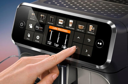 Serie 5400 EP5447/90 Kaffeevollautomat - LatteGo, 12 Getränke, Milchaufschäumer, Touchscreen, 4 Profile, Chrom-Finish